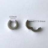 ジルコニアワイドワンタッチステンレスフープピアス サージカルステンレス アレルギ… | FACION | 詳細画像5