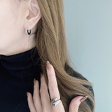 ジルコニアワイドワンタッチステンレスフープピアス サージカルステンレス アレルギ… | FACION | 詳細画像8