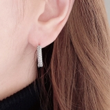 パヴェジルコニアステンレスワンタッチフープピアス 両耳用 アレルギー対応 | FACION | 詳細画像8 