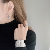 T字チャームワンタッチフープステンレスピアス アレルギー対応 つけっぱなし | FACION | 詳細画像8