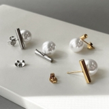 パール&ステンレスメタルバーピアス アレルギー対応 ピアス | FACION | 詳細画像3