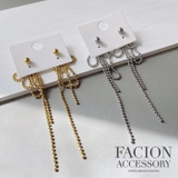 リボンチェーンステンレスピアス チェーンピアス サージカルステンレス | FACION | 詳細画像4 