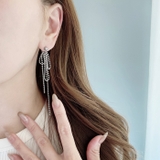 リボンチェーンステンレスピアス チェーンピアス サージカルステンレス | FACION | 詳細画像5 