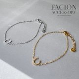 CZ馬蹄ステンレスチェーンブレスレット ホースシュース アレルギー対応 | FACION | 詳細画像5