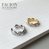 ストーン付ツイストステンレスイヤーカフ イヤリング アレルギー対応 | FACION | 詳細画像4