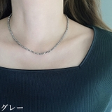 カットビーズチェーンステンレスネックレス 金属アレルギー アレルギー対応 | FACION | 詳細画像13