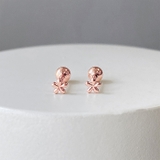 メタルピンク | フラワーミニステンレスピアス サージカルステンレス 両耳用 | FACION