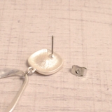 変形フレームソフトメタルピアス シルバー ゴールド | FACION | 詳細画像2 