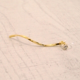 ウェーブラインバー樹脂イヤリング ノンホールピアス シンプル | FACION | 詳細画像2 