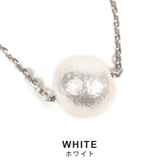 一粒コットンパールネックレス ホワイト キスカ | FACION | 詳細画像2