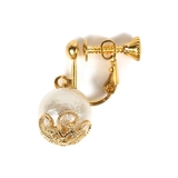 コットンパールぶらイヤリング ホワイト キスカ | FACION | 詳細画像4 