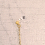 8mmコットンパールチェーン樹脂イヤリングノンホールピアス 真珠 入学式 | FACION | 詳細画像3 