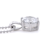 AAA大粒ジルコニア６本爪ネックレス 一粒 シルバー | FACION | 詳細画像4 