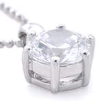 AAA大粒ジルコニア６本爪ネックレス 一粒 シルバー | FACION | 詳細画像8 