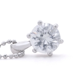 AAA大粒ジルコニア６本爪ネックレス 一粒 シルバー | FACION | 詳細画像9 