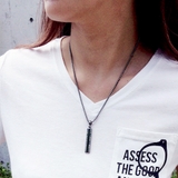 スリムラインバーネックレスプレート 重厚 ハードメンズ | FACION | 詳細画像8 