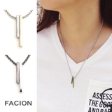 ネックレス 2連 スティック | FACION | 詳細画像1 