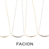 クレセントプレートネックレス 三日月 カーブ | FACION | 詳細画像1 