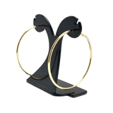 プレーンビッグフープピアス メタル シルバー | FACION | 詳細画像9 