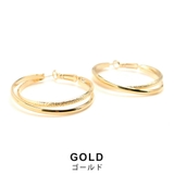 ダブルフープピアス ビッグ メタル | FACION | 詳細画像5 