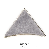 ファー三角メタルバンスクリップ ヘアクリップ フェイクファー | FACION | 詳細画像5