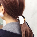ファーラウンドメタルバンスクリップ ヘアクリップ フェイクファー | FACION | 詳細画像10
