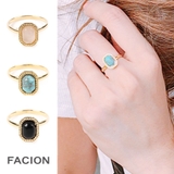 オーバルジュエルストーンリング 天然石 ストーン | FACION | 詳細画像1 