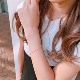 デザインメタルチェーンブレスレット スリム 細身 | FACION | 詳細画像9 