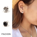 片耳クラウンストーンピアス スタッドピアス ラインストーン | FACION | 詳細画像1