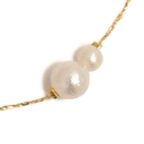 パールデザインチェーンブレスレット 華奢 スリム | FACION | 詳細画像5 