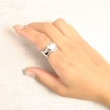 ウェーブ幅広メタルリング 指輪 シルバー | FACION | 詳細画像5 