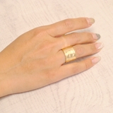 幅広エンボスソフトメタルリング 指輪 シルバー | FACION | 詳細画像5 