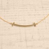 ゴールド | スマイルカーブラインメタルネックレス T T字 | FACION