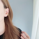 片耳用クロスフープイヤーカフ ノンホールピアス イヤリング | FACION | 詳細画像6