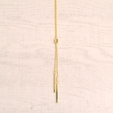 ゴールド | スライド式メタルロングY字ネックレスラインシンプルロングチェーンパーティー | FACION