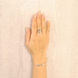 ダブルドロップメタルリング 指輪シルバーゴールドフリーサイズボリューム | FACION | 詳細画像4 