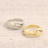 プランプメタルピンキーリング 指輪5号小指ボリューム艶ニュアンスゴールドシルバー… | FACION | 詳細画像1 