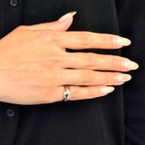 プランプメタルピンキーリング 指輪5号小指ボリューム艶ニュアンスゴールドシルバー… | FACION | 詳細画像5 