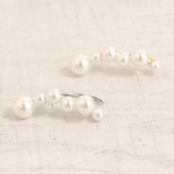 片耳用 バブルパールラインイヤーカフ 軟骨ピアスノンホールピアスイヤリング | FACION | 詳細画像1 