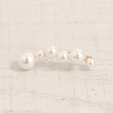 ゴールド | 片耳用 バブルパールラインイヤーカフ 軟骨ピアスノンホールピアスイヤリング | FACION