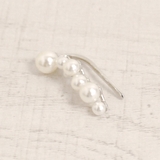 片耳用 バブルパールラインイヤーカフ 軟骨ピアスノンホールピアスイヤリング | FACION | 詳細画像2 