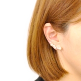 片耳用 バブルパールラインイヤーカフ 軟骨ピアスノンホールピアスイヤリング | FACION | 詳細画像5 