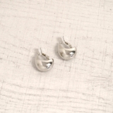 シルバー | プランプドロップメタルイヤリング 軟骨ピアスノンホールピアスチャンキー | FACION