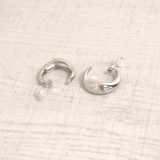 変形プランプメタルフープイヤリング 軟骨ピアスノンホールピアスゆがみ | FACION | 詳細画像2