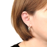 変形プランプメタルフープイヤリング 軟骨ピアスノンホールピアスゆがみ | FACION | 詳細画像4