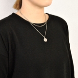 英国コイン2連チェーンネックレス シルバーゴールド結婚式レディース | FACION | 詳細画像6 