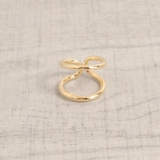 ゴールド | ブリッジメタルラインリング 指輪 シルバーゴールド2連ワイド | FACION