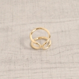 ブリッジメタルラインリング 指輪 シルバーゴールド2連ワイド | FACION | 詳細画像3 