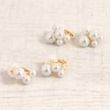 バブルパールイヤリング ノンホールピアスゴールド樹脂 | FACION | 詳細画像1