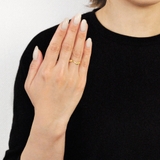 ウェーブニュアンスメタルリング 指輪 変形ゆがみシルバーゴールド | FACION | 詳細画像9